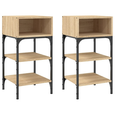 Dungall 35cm W Iron Bedside Table