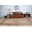 Grand tapis turc anatolien vintage en laine brune pour un décor de salon et rétro