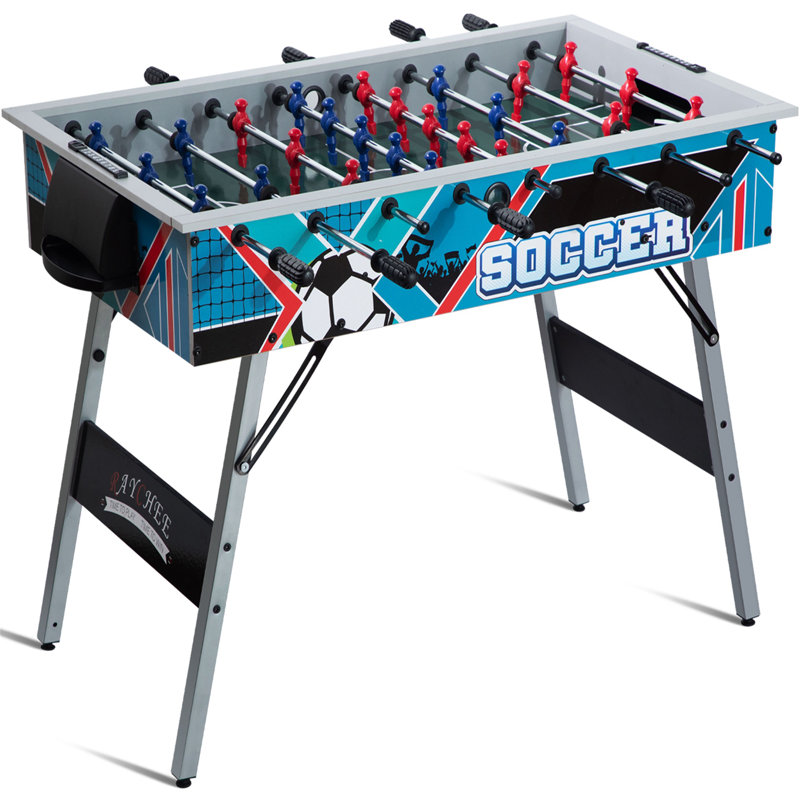 Table de babyfoot RayChee L 48 po avec tiges télescopiques, Bleu