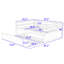 Lit de jour avec couchette simple Yeimi-1268079715