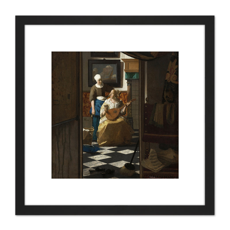 Johannes Vermeer De Liefdesbrief - Single Picture Frame Painting