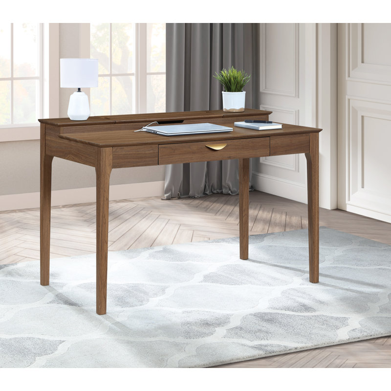 Bureau avec étagère de rangement Angelina