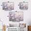 Ensemble d'art sur toile Kalvin - Lilas-107747403-107747405