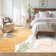 Kaldi Vibrant Spring Floral Print Machine Washable Area Rug with Non-Slip Backing for Living Room, Dining Room, Bedroom