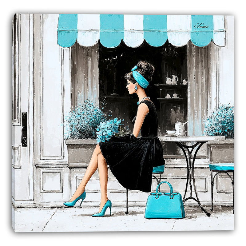 Art mural sur toile Elegant Pause, H 30 po x l 30 po
