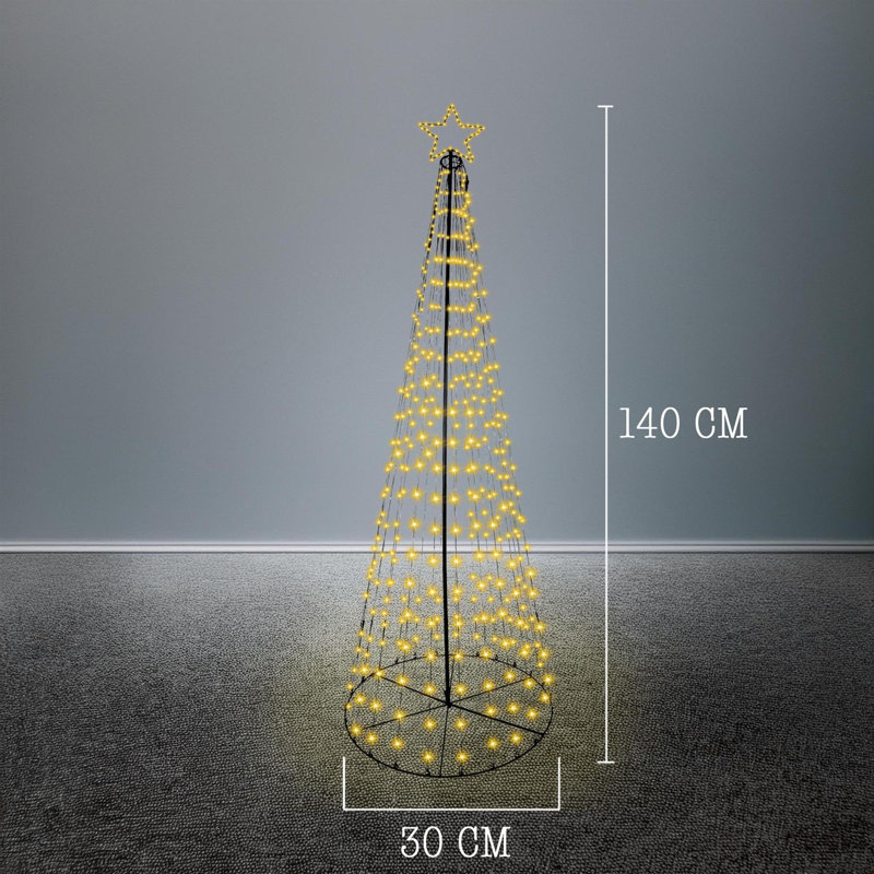 PVC Holiday Shaped Ornament, 140cm H x 30cm W x 30cm D, Yellow