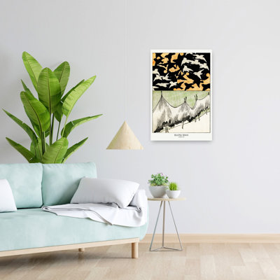 Contemporary Art Abstract Contemporary Bird Forest Landscape Wall Art