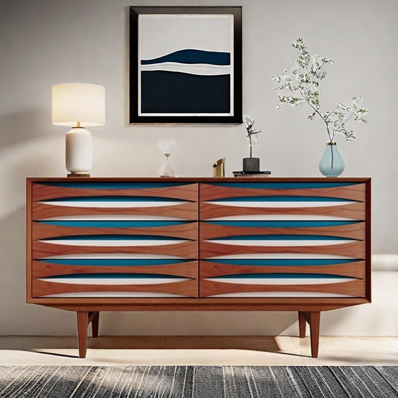 Nordic 6-Drawer Sideboard Storage Cabinet