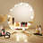 Large and Bright LED Metal Mirror Touch Dimmable Swivel Tabletop Mirror Hollywood Round lighted Makeup Mirror with 11 bulbs and 3x Magnification-1477777346