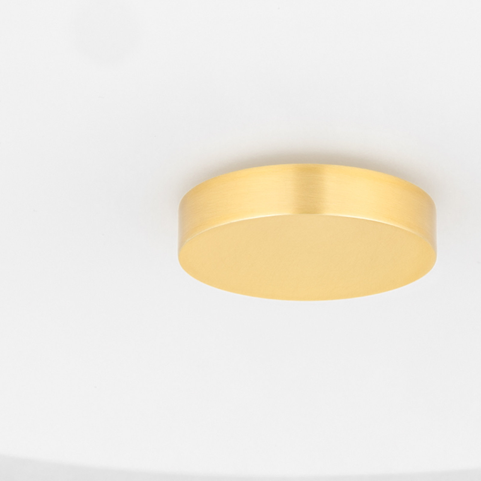 Kade 2 Light Glass Flush Mount, Aged Brass