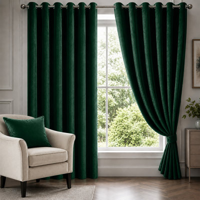 Velvet Room Darkening Curtain Panel Pair