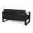 Seating With Black Finish And Weather- Properties Aluminum Cushions -