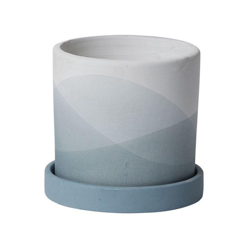 Pot de fleurs en céramique Carlita, H 5 po x l 5,25 po x P 5,25 po