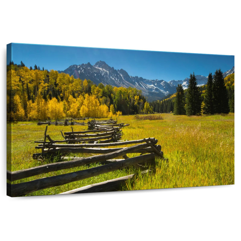 Clôture en bois Alvord dans une forêt - Maroon Bells CO, H 16 po x l 24 po
