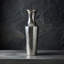 Vase de plancher en métal argenté de 18 pouces de hauteur. Idéal pour les fleurs séchées, cadeau pour arrangement floral, mariage, maison, spa, votive, bougies, jardins, P9