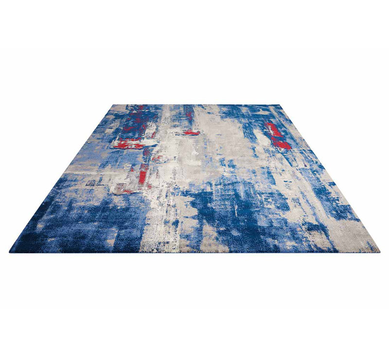 Tapis gris / noir Anasia, Rectangle 7 pi 9 po x 9 pi 9 po