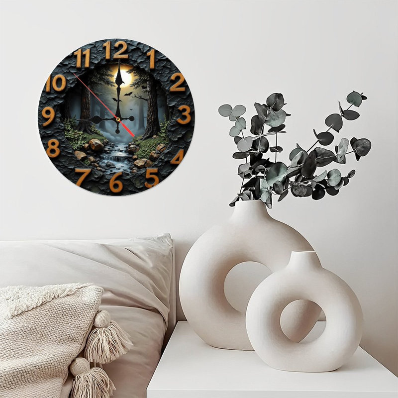 Forest Wall Clock