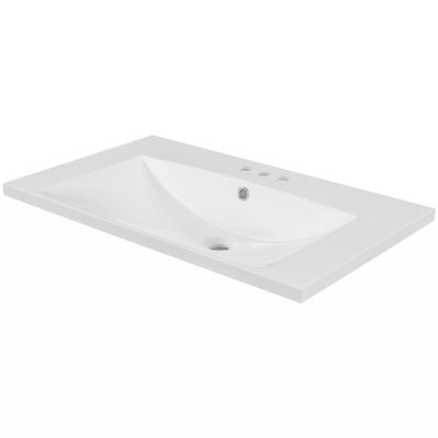 Wenty 18.03'' Ceramic Rectangular Bathroom Sink