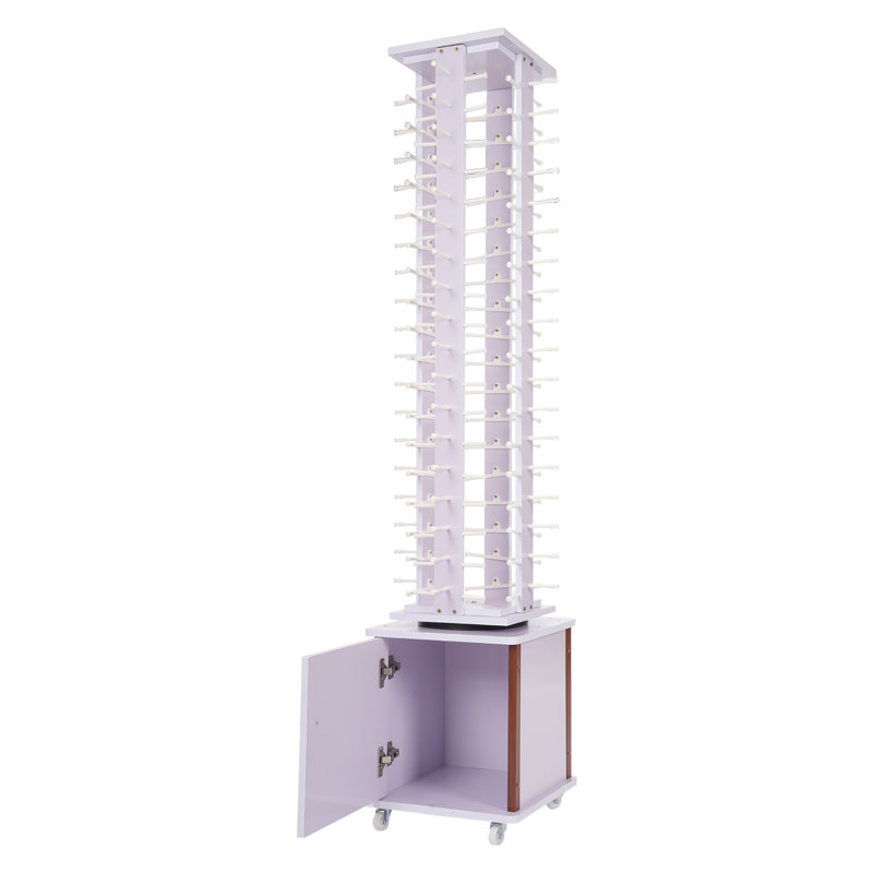 Rotating Glasses Storage Display Stand, Light Purple