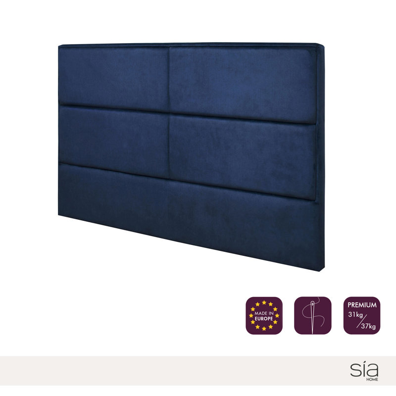 Hans Headboard, Blue, European Kingsize (160 x 200cm)