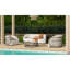 Table de patio d'extérieur 33,5 po Santorini