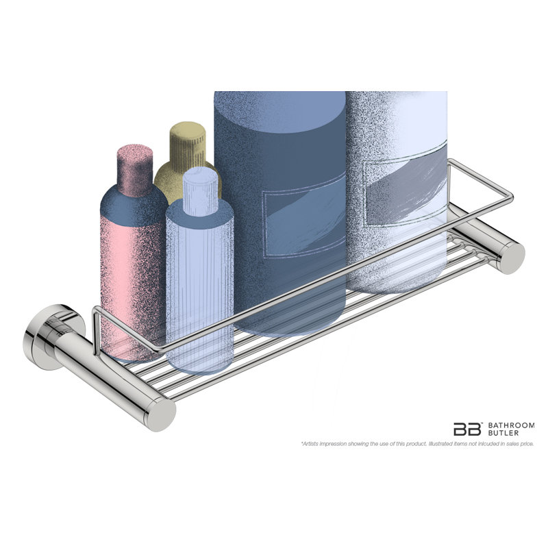 Wall Mounted Towel Rack, Polished Stainless Steel