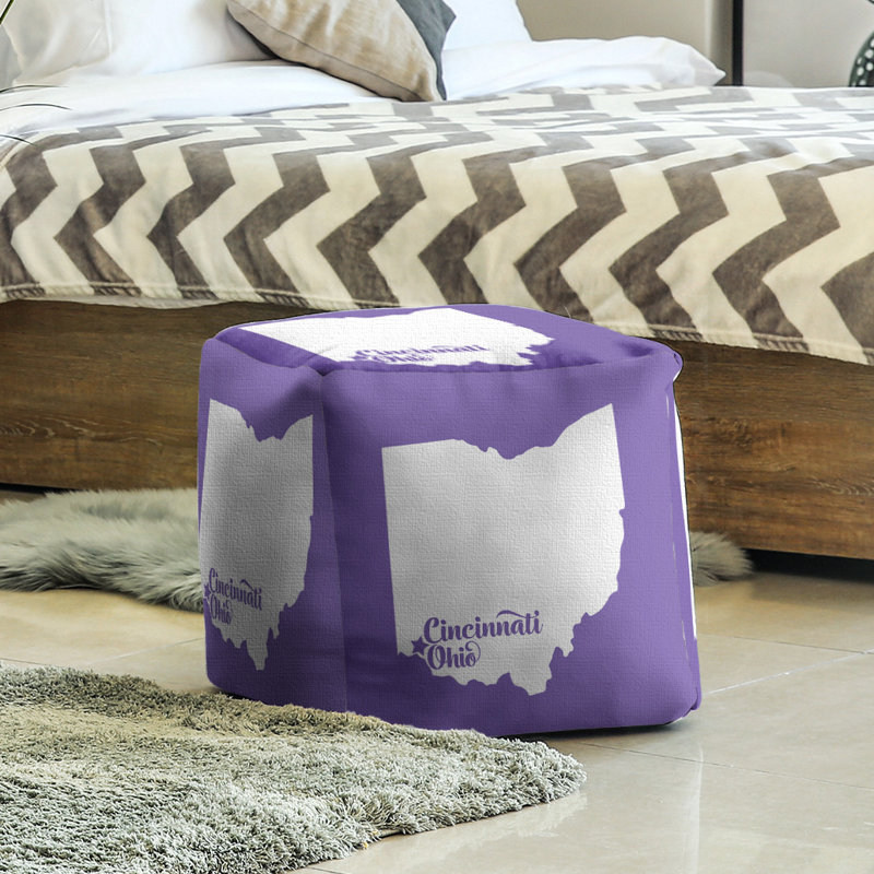 Repose-pieds à cubes cincinnati ohio, Mauve