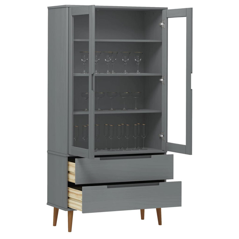 Display Cabinet, in Grey