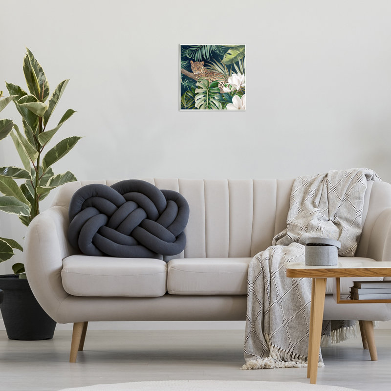Tropical Jungle Leopard Wall Plaque Art by Eli Jones