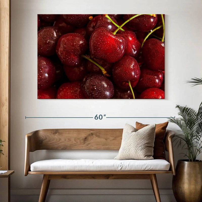 Cerises rouges Yarlin, H 34 po x l 51 po