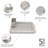Brabantia Sinkside Large Aluminium Dish Drying Rack-55189694