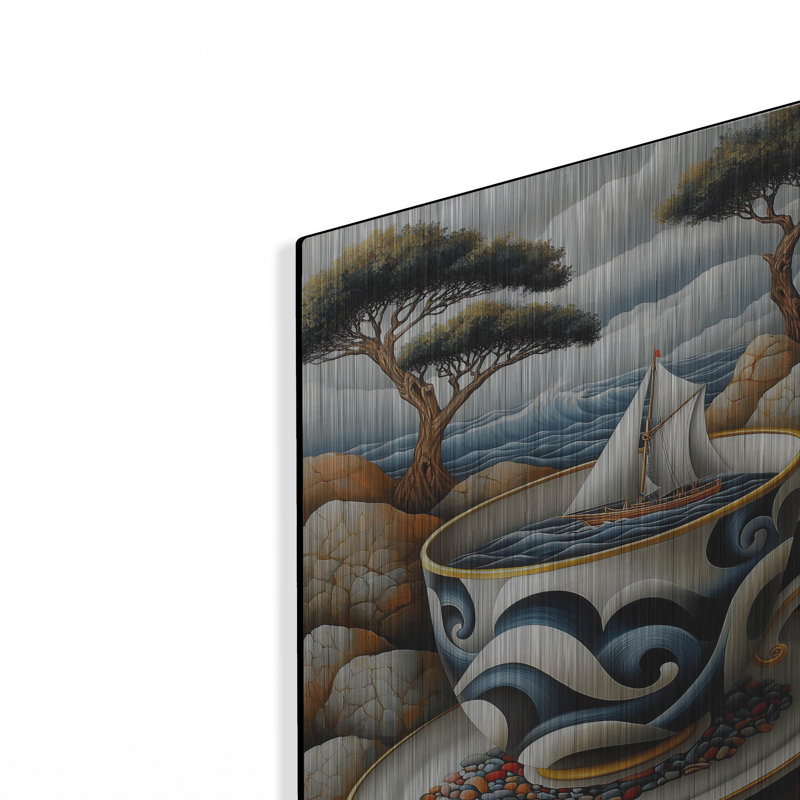 Art mural en métal, H 16 po x l 12 po