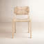 Chaise en jacinthe d'eau tissée Seagrove et bois d'hévéa