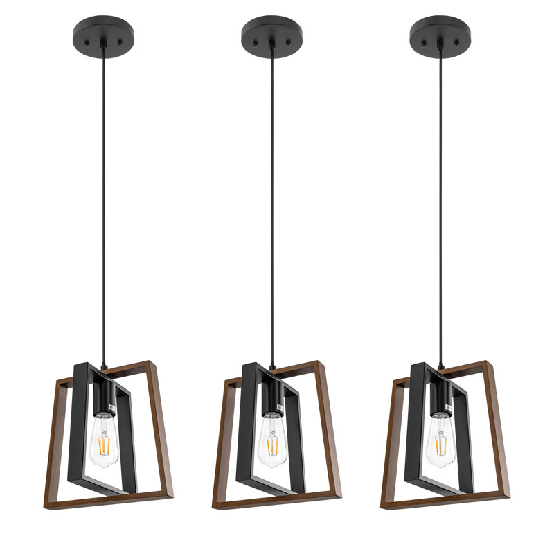 Kamontae 1 - Light Matte Black Kitchen Island Pendant