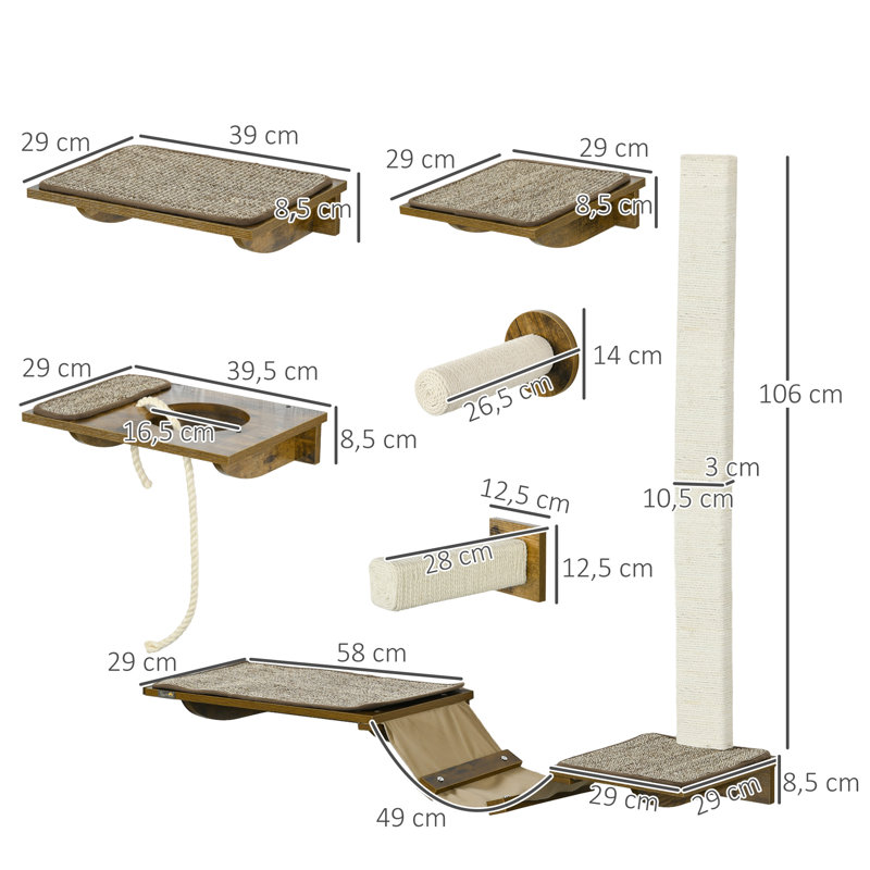 71.12 cm H Cat Perch