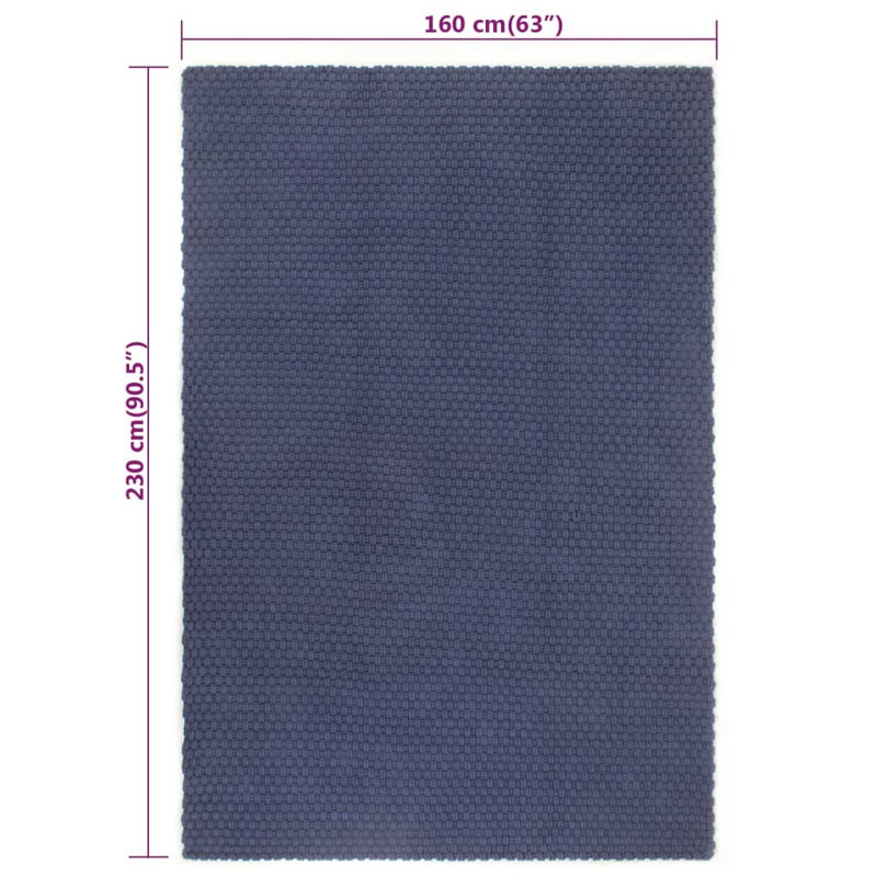 Jaaziel Solid Colour Area Rug, Rectangle 160 x 230cm