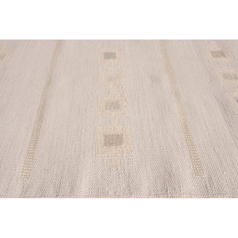 Rug & Kilim’S Scandinavian Rug In Beige Brown Geometric Pattern, Rectangle 14' x 20'