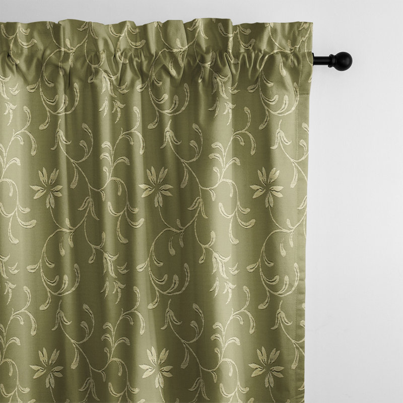 Rideau en mélange de coton Selby, L 50 po x L 120 po
