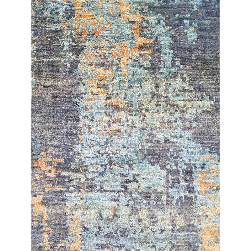 Tapis bleu / jaune de haute qualité