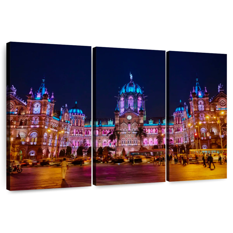 Sireci Chhatrapati Shivaji Maharaj Terminus, 48" H x 74" W