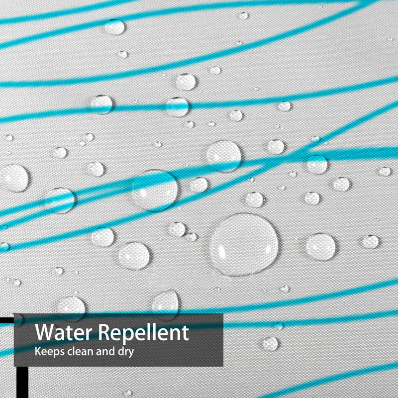 Rideau de douche imperméable Ocean Wave, L 72 po x l 84 po