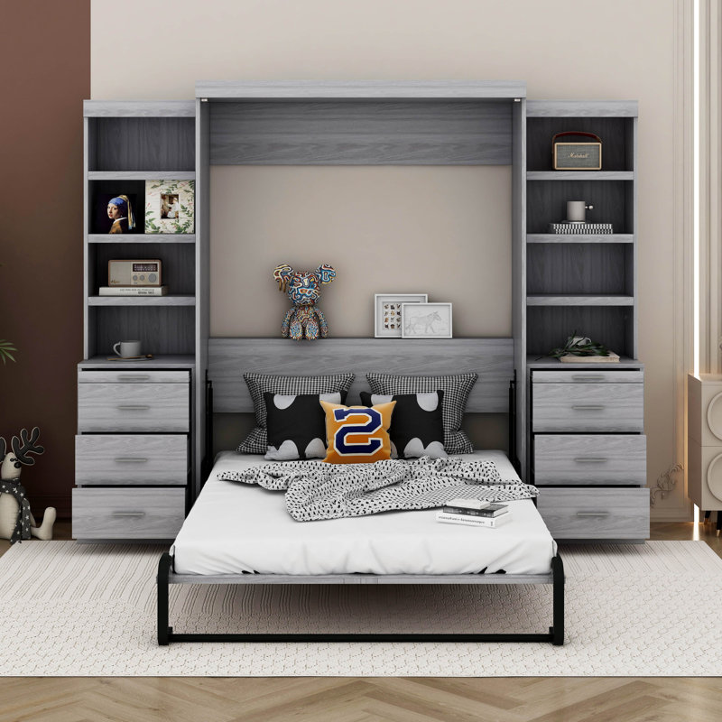 Hadicha Murphy Storage Bed, Full