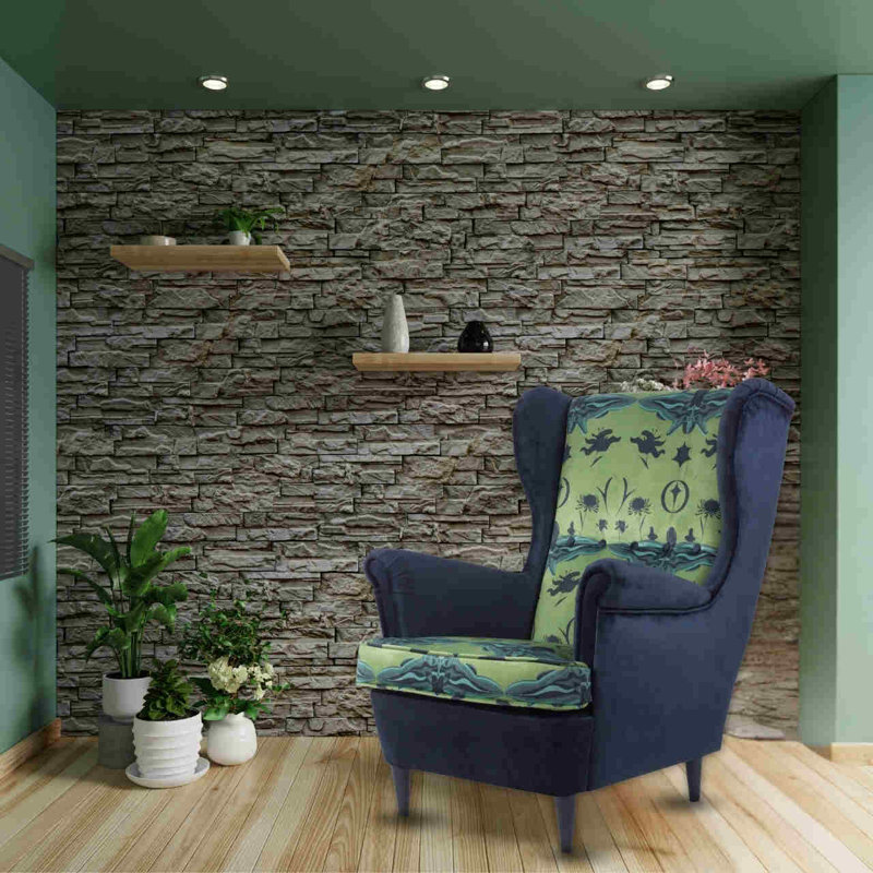 Camargo Velvet Wingback Chair