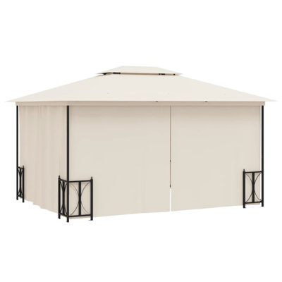 Dakota Fields Gazebo With Sidewalls&Double Roofs 3X4 M Anthracite