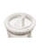 Monaco - Round End Table - Anchor Insert - Blanc Finish