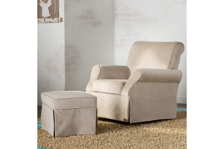 Skofte Swivel Glider with Ottoman