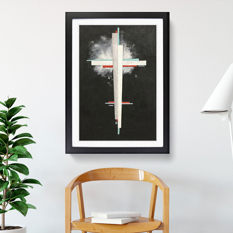 Suprematist Composition Vol.3 by Ilya Chashnik - Picture Frame Painting, Black Framed, 36cm H x 27cm W x 2cm D