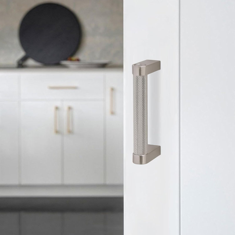 Paquet de 10 poignées d'armoire en or brossé avec conception moletée - poignées de tiroir de 7,5 pouces pour armoires de cuisine, commodes et quincaillerie de meuble