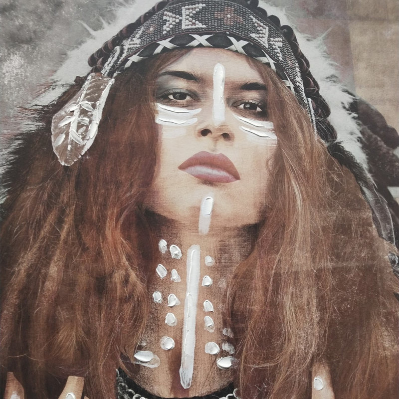 Brown Woman - No Frame Painting