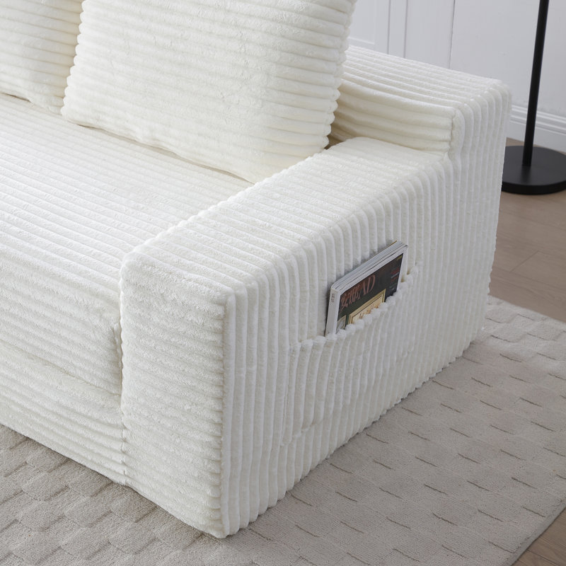 Canapé convertible pliable Boneless, Beige